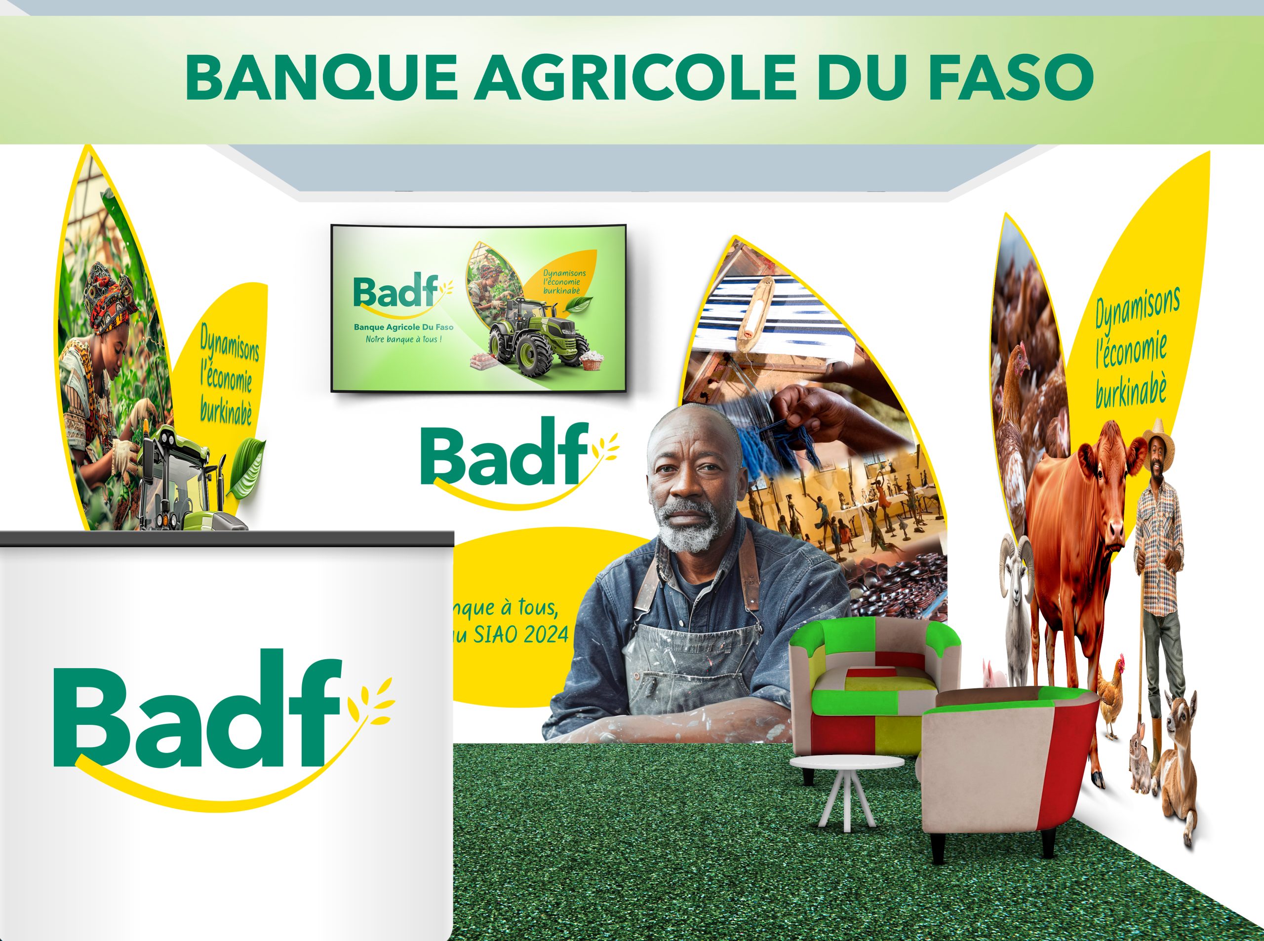 Branding du stand de la BADF – SIAO 2024